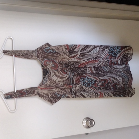 .Brown & Tan flowy tank top - Picture 1 of 4